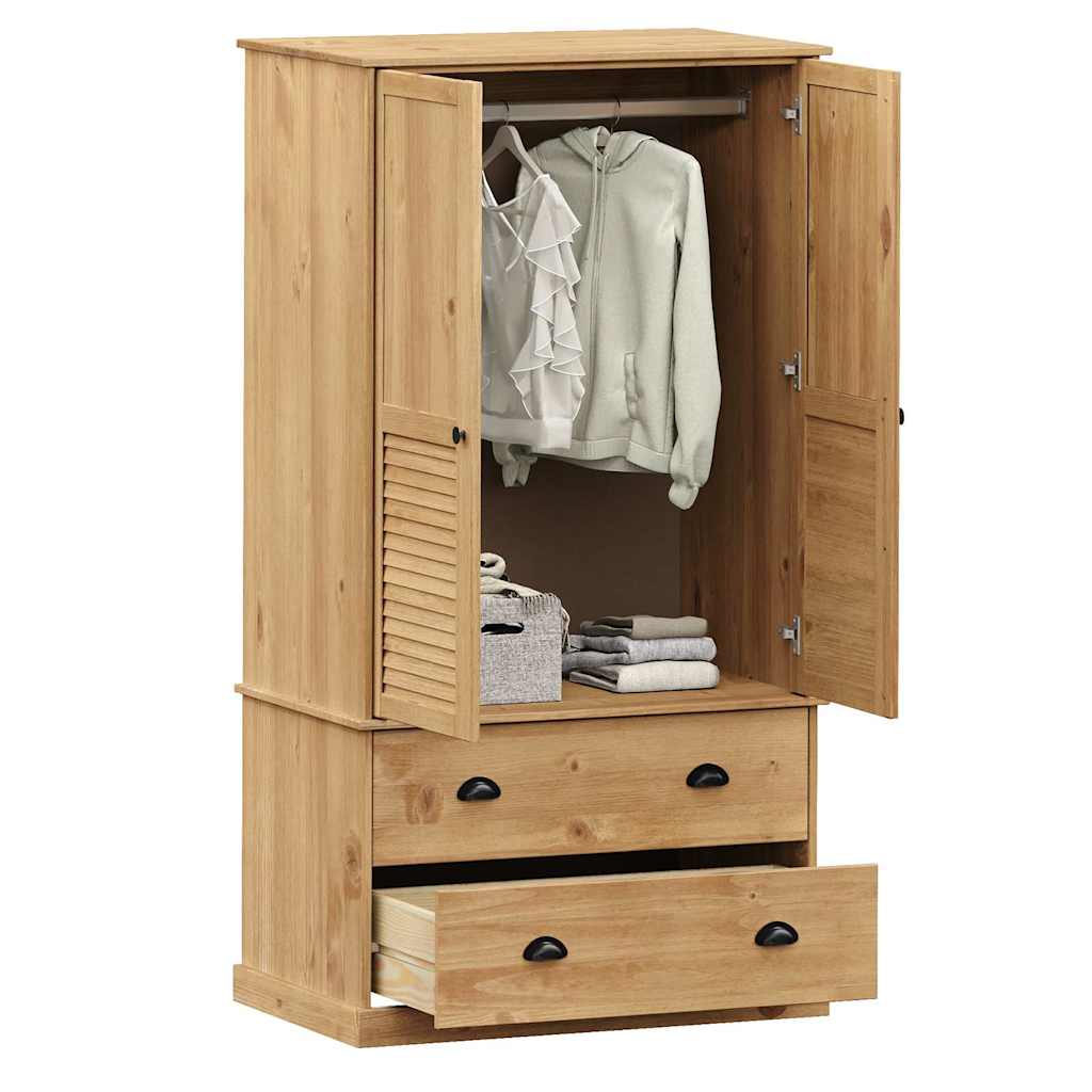 Kleiderschrank VIGO 90x55x170 cm Massivholz Kiefer
