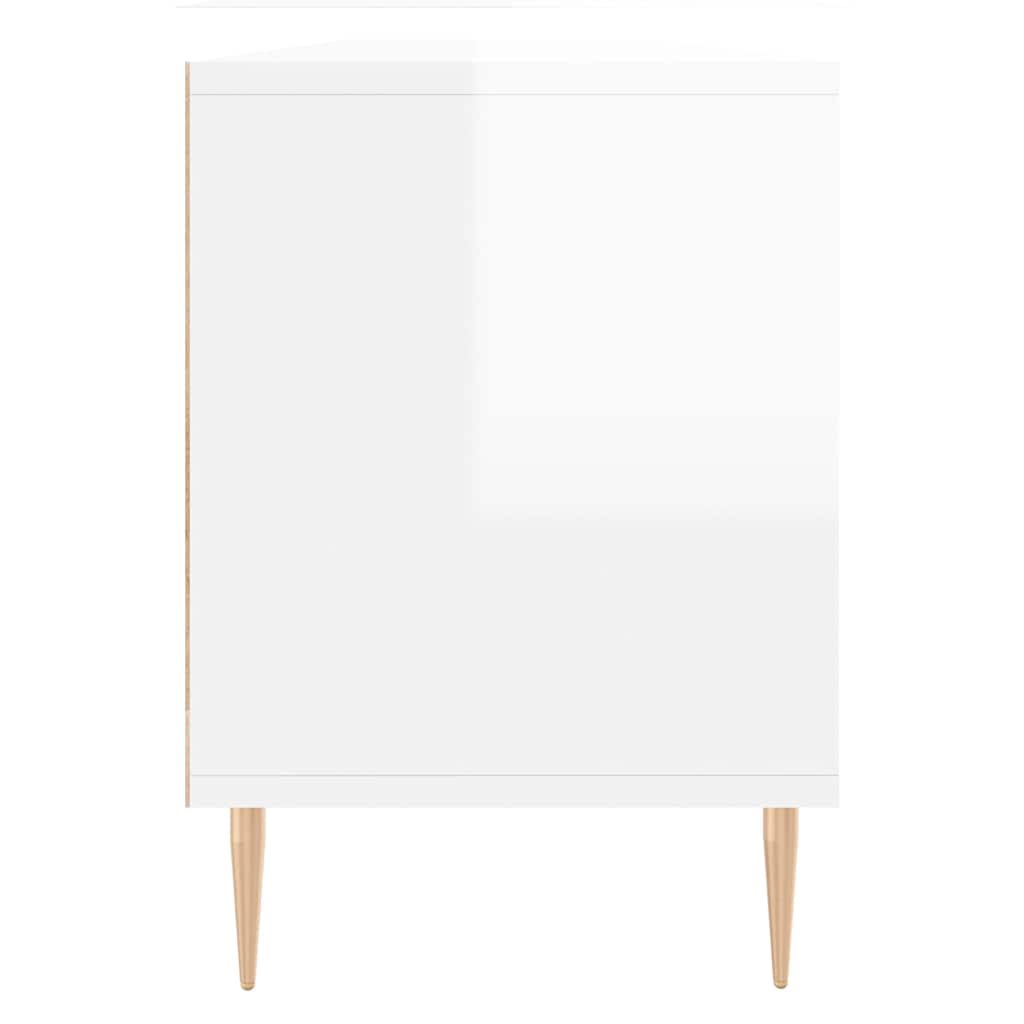 TV-Schrank Hochglanz-Weiß 150x30x44,5 cm Holzwerkstoff