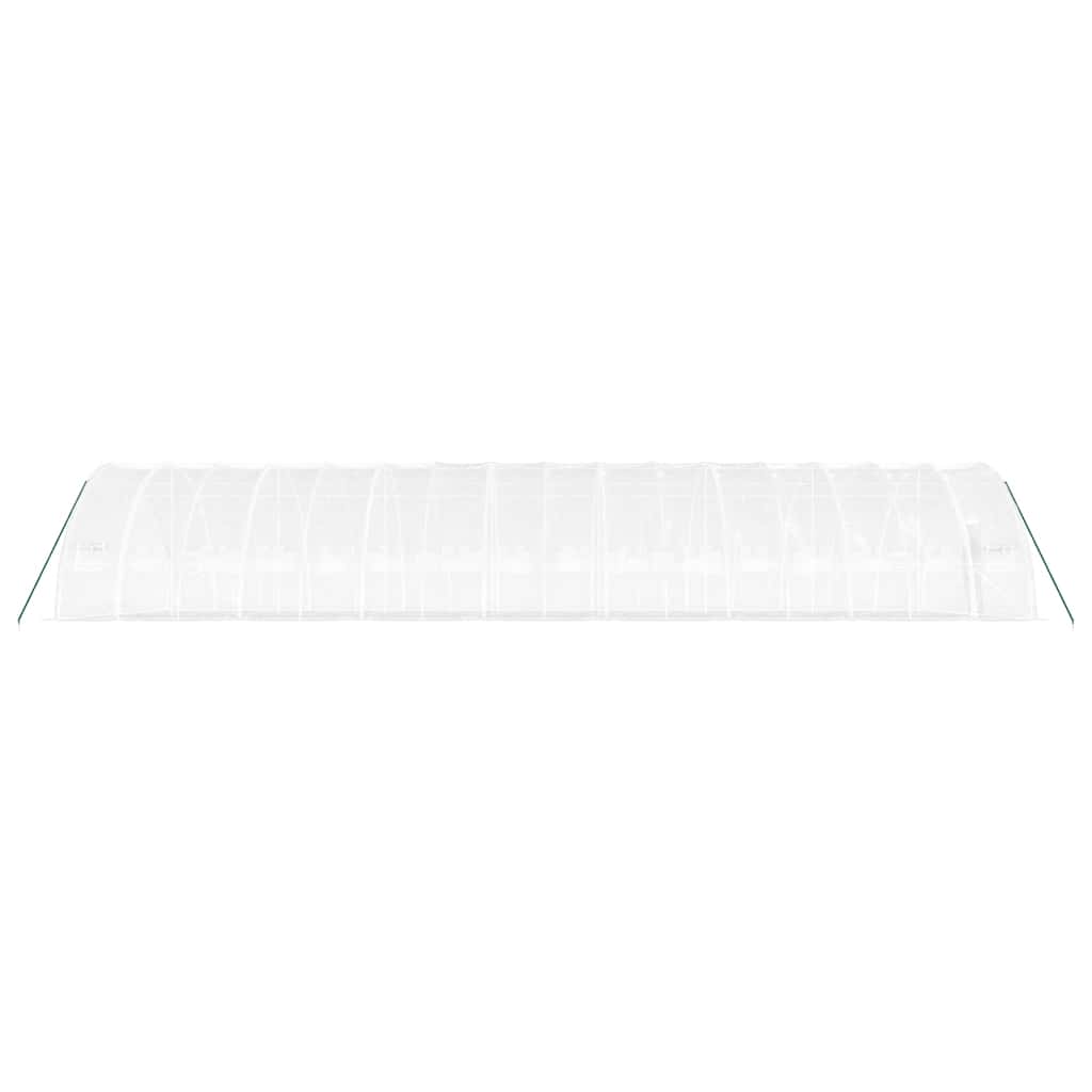 Gewächshaus mit Stahlrahmen Weiß 96 m² 16x6x2,85 m
