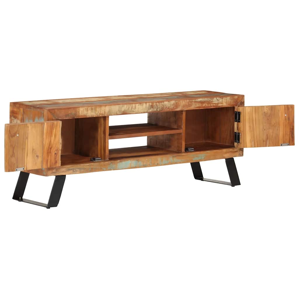 TV-Schrank 112x30x45 cm Altholz Massiv