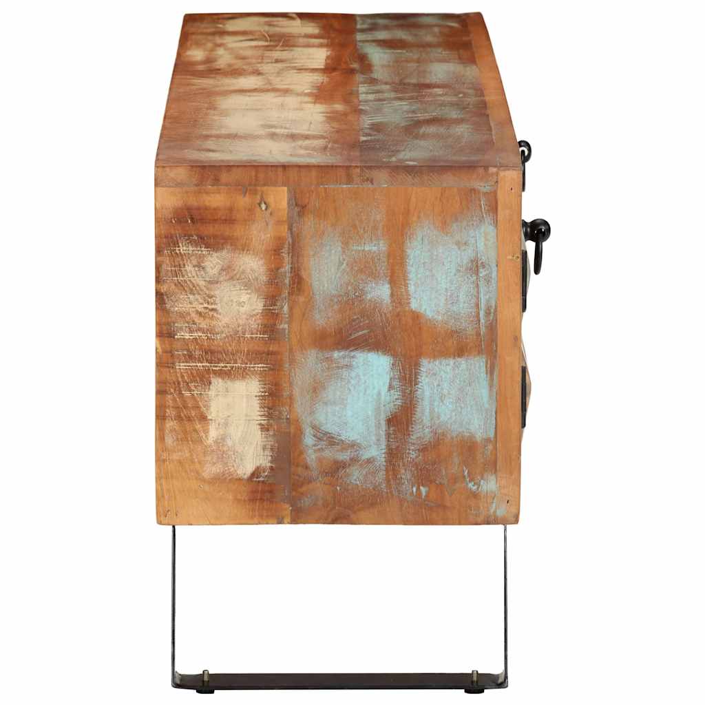 TV-Schrank 112x30x45 cm Altholz Massiv