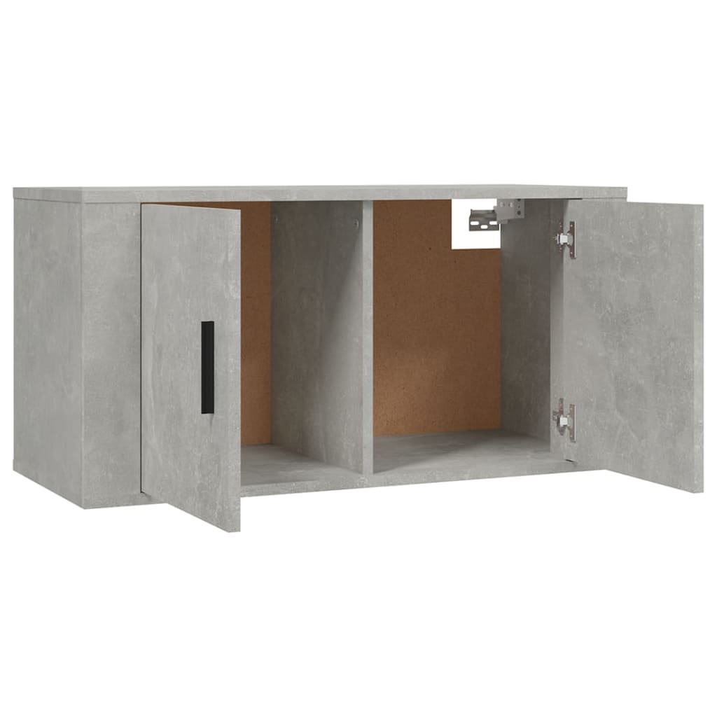 TV-Wandschränke 3 Stk. Betongrau 80x34,5x40 cm
