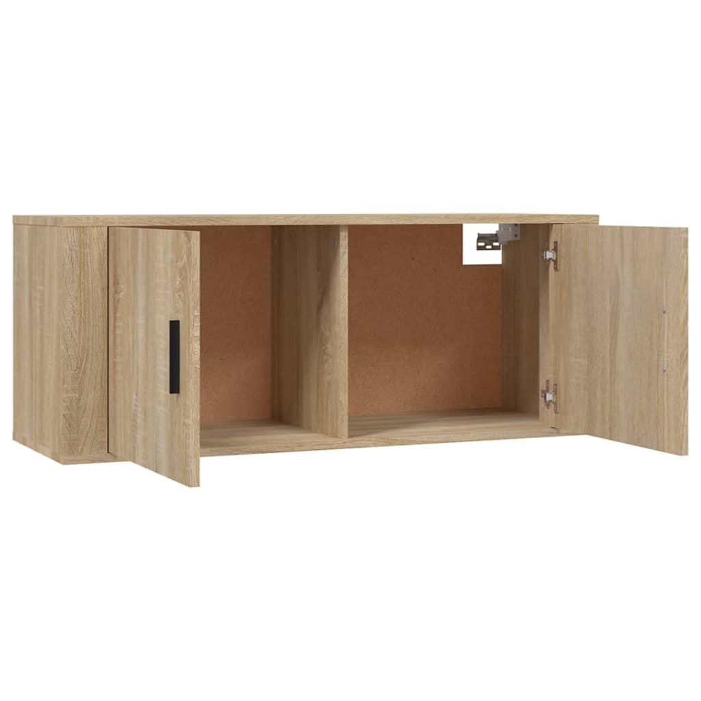 TV-Wandschränke 3 Stk. Sonoma-Eiche 100x34,5x40 cm