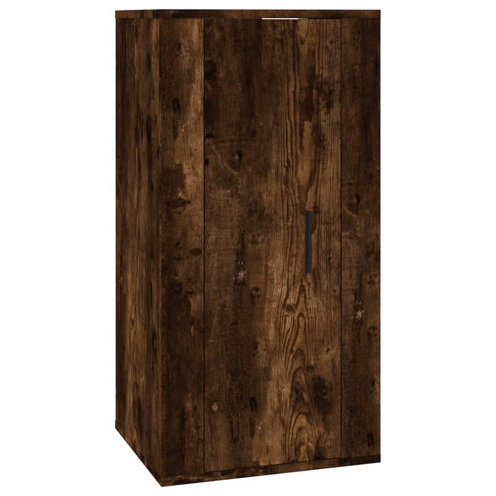 8-tlg. TV-Schrank-Set Räuchereiche Holzwerkstoff