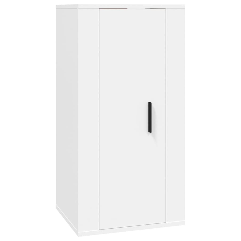 7-tlg. TV-Schrank-Set Weiß Holzwerkstoff