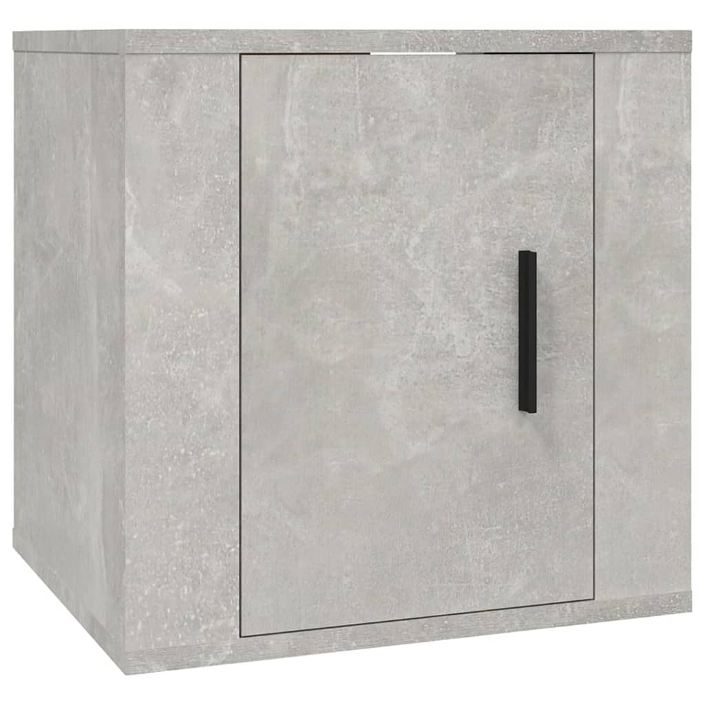 7-tlg. TV-Schrank-Set Betongrau Holzwerkstoff