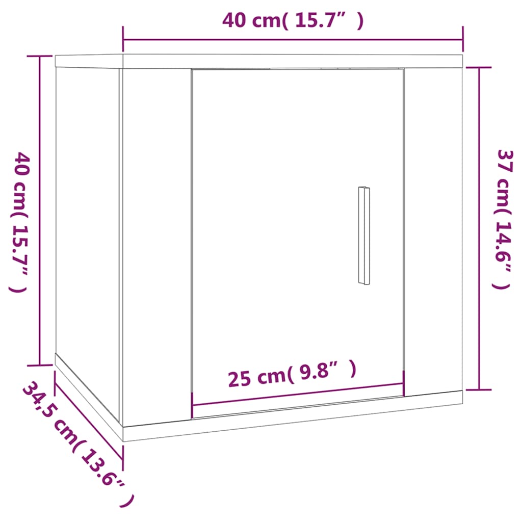 5-tlg. TV-Schrank-Set Weiß Holzwerkstoff