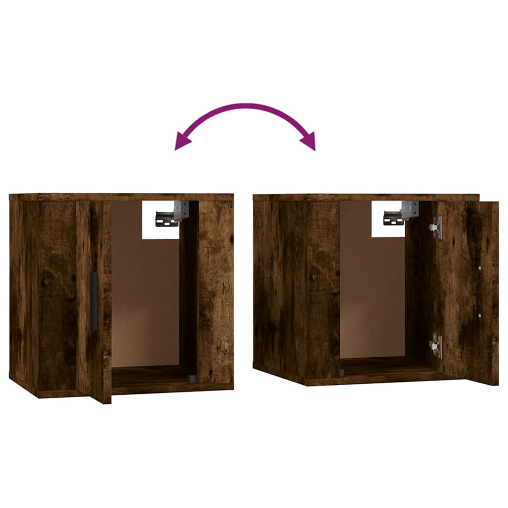 8-tlg. TV-Schrank-Set Räuchereiche Holzwerkstoff