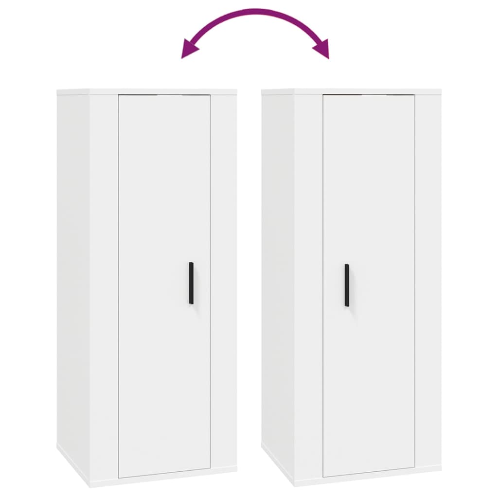 7-tlg. TV-Schrank-Set Weiß Holzwerkstoff