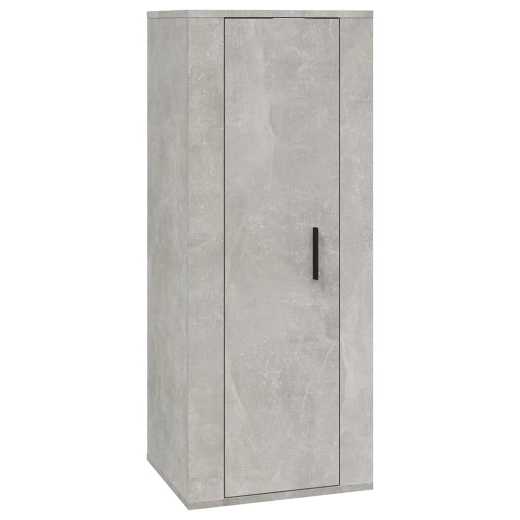 6-tlg. TV-Schrank-Set Betongrau Holzwerkstoff