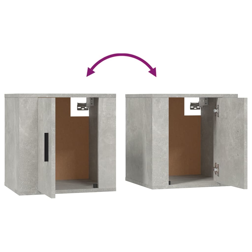 6-tlg. TV-Schrank-Set Betongrau Holzwerkstoff