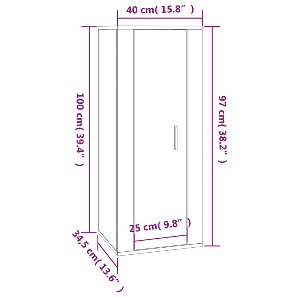 7-tlg. TV-Schrank-Set Weiß Holzwerkstoff