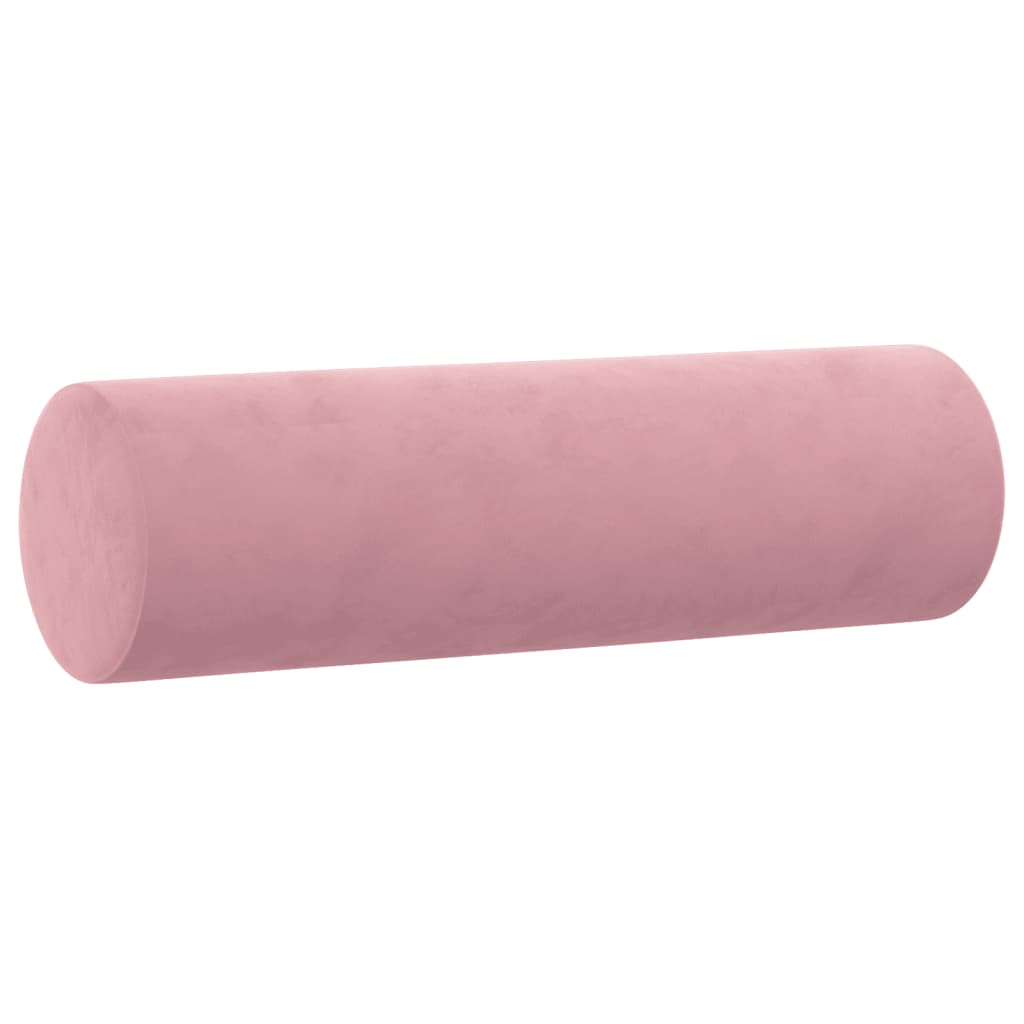 2-Sitzer-Sofa mit Zierkissen Rosa 140 cm Samt