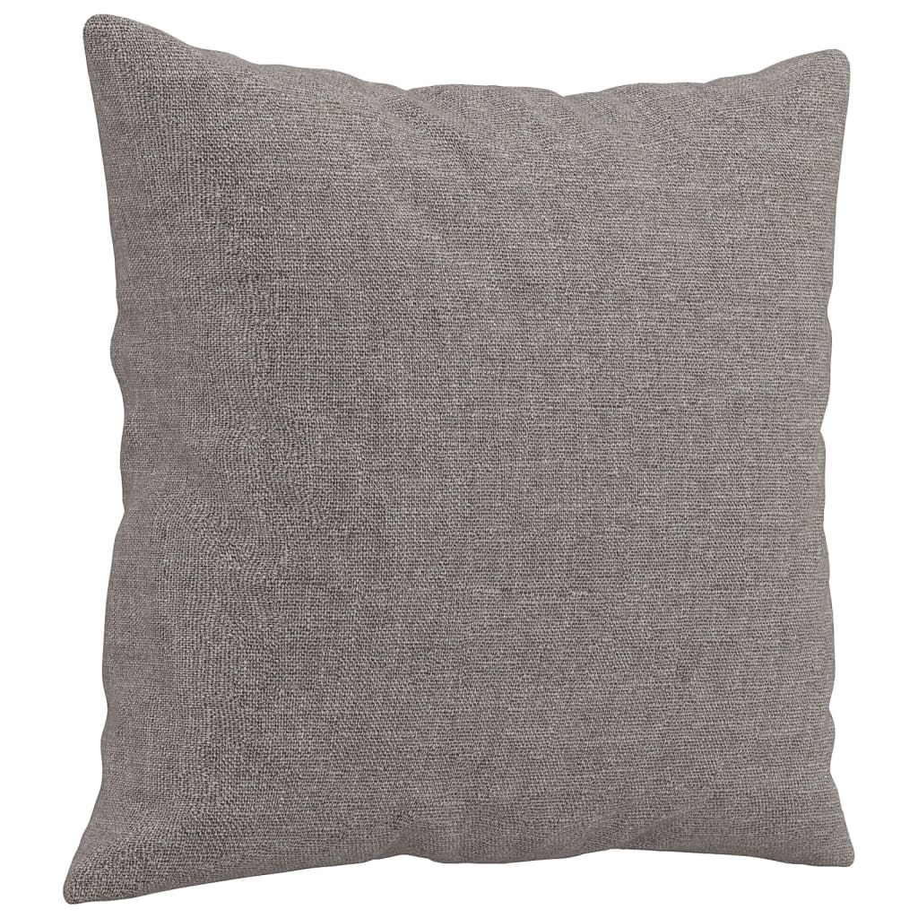 3-Sitzer-Sofa mit Zierkissen Taupe 180 cm Stoff