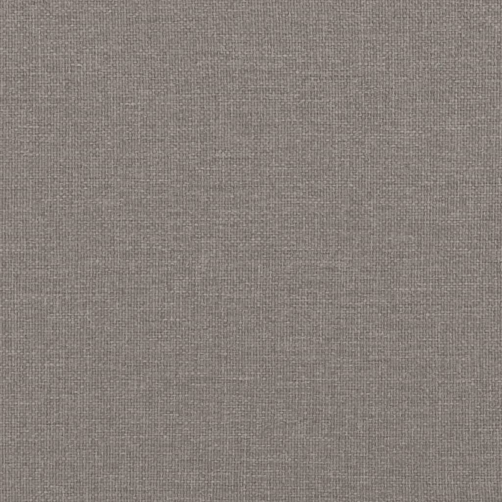 3-Sitzer-Sofa mit Zierkissen Taupe 180 cm Stoff