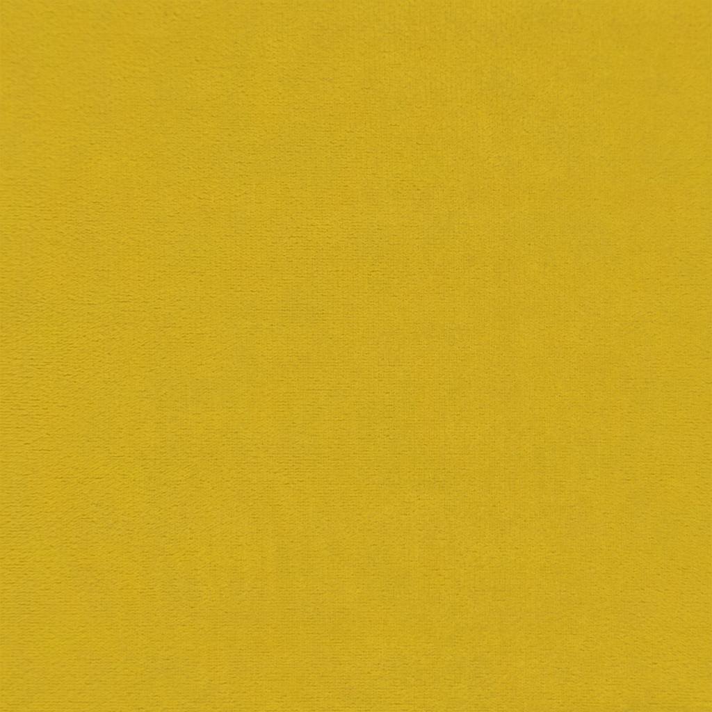 2-Sitzer-Sofa mit Zierkissen Gelb 120 cm Samt