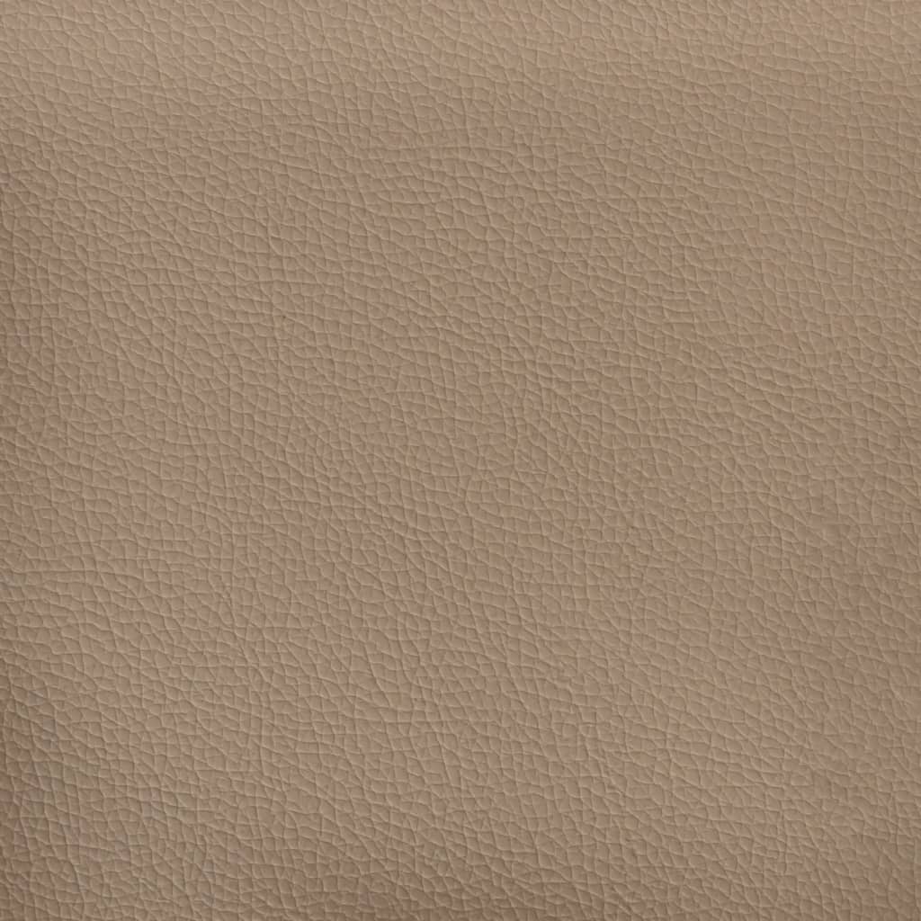 Sessel mit Hocker Cappuccino-Braun 60 cm Kunstleder