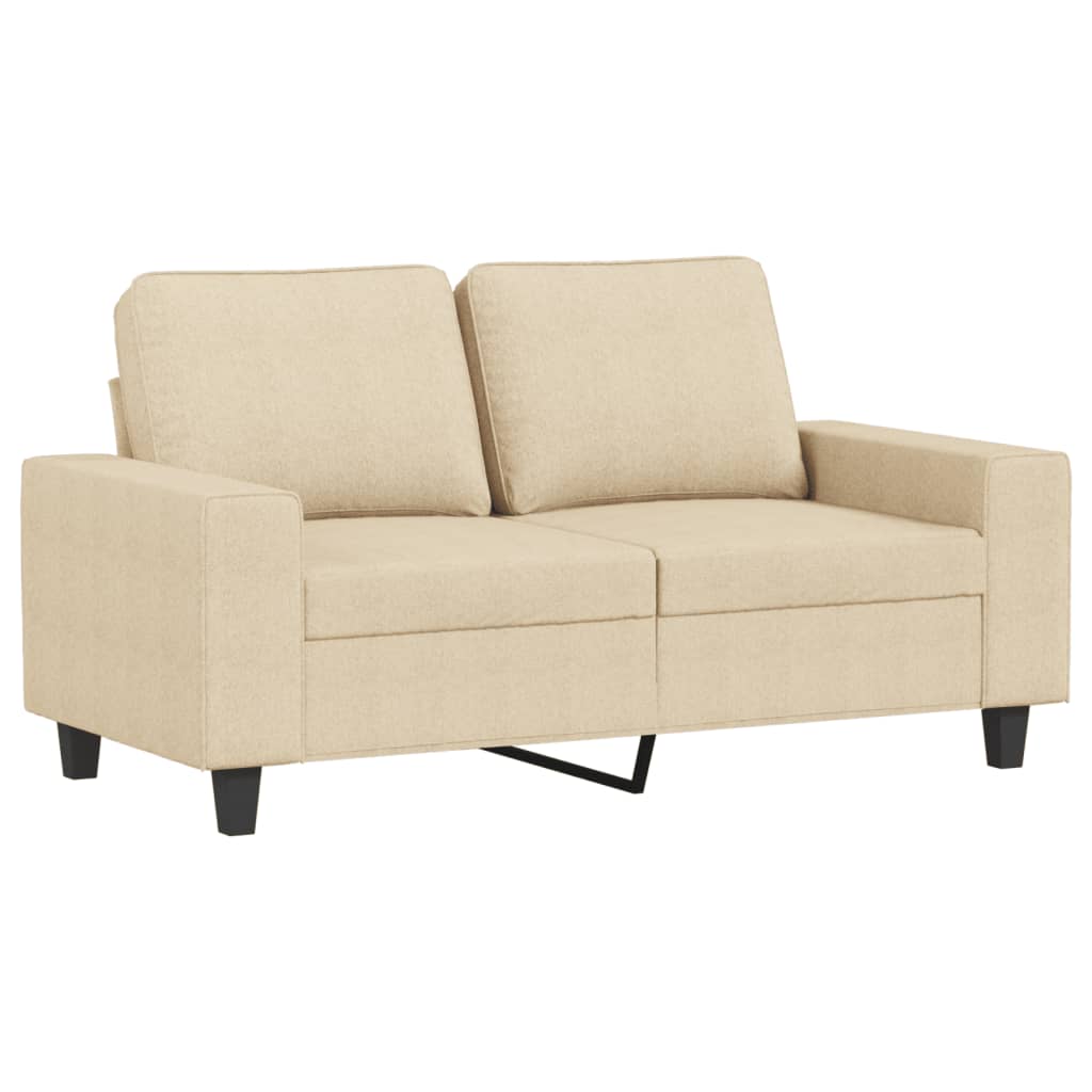 2-tlg. Sofagarnitur Creme Stoff