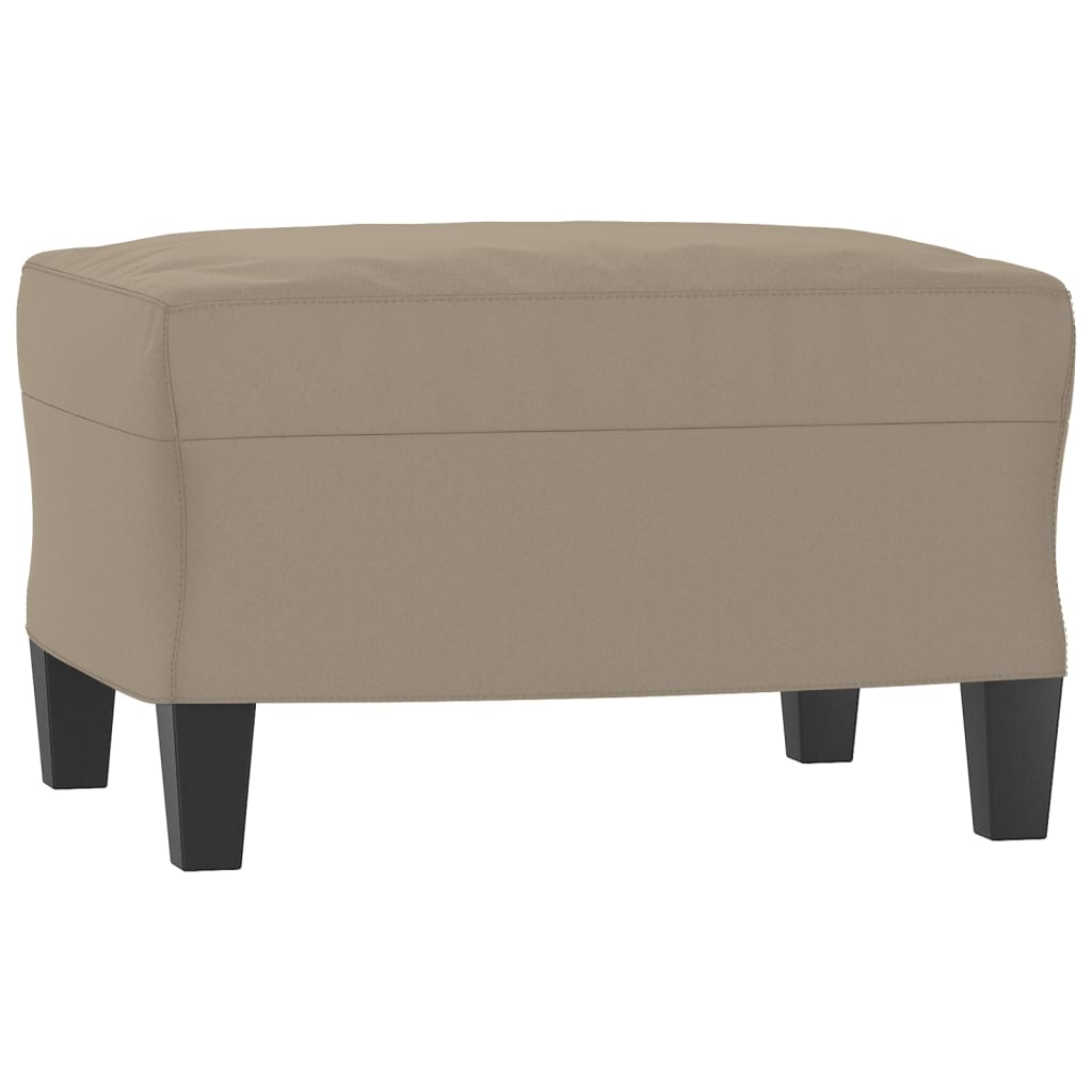 4-tlg. Sofagarnitur mit Kissen Taupe Mikrofasergewebe