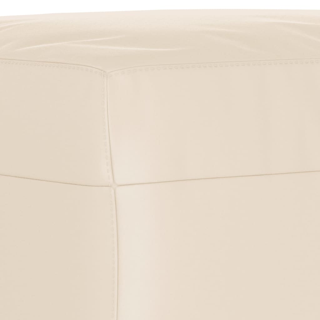 3-tlg. Sofagarnitur mit Kissen Beige Mikrofasergewebe