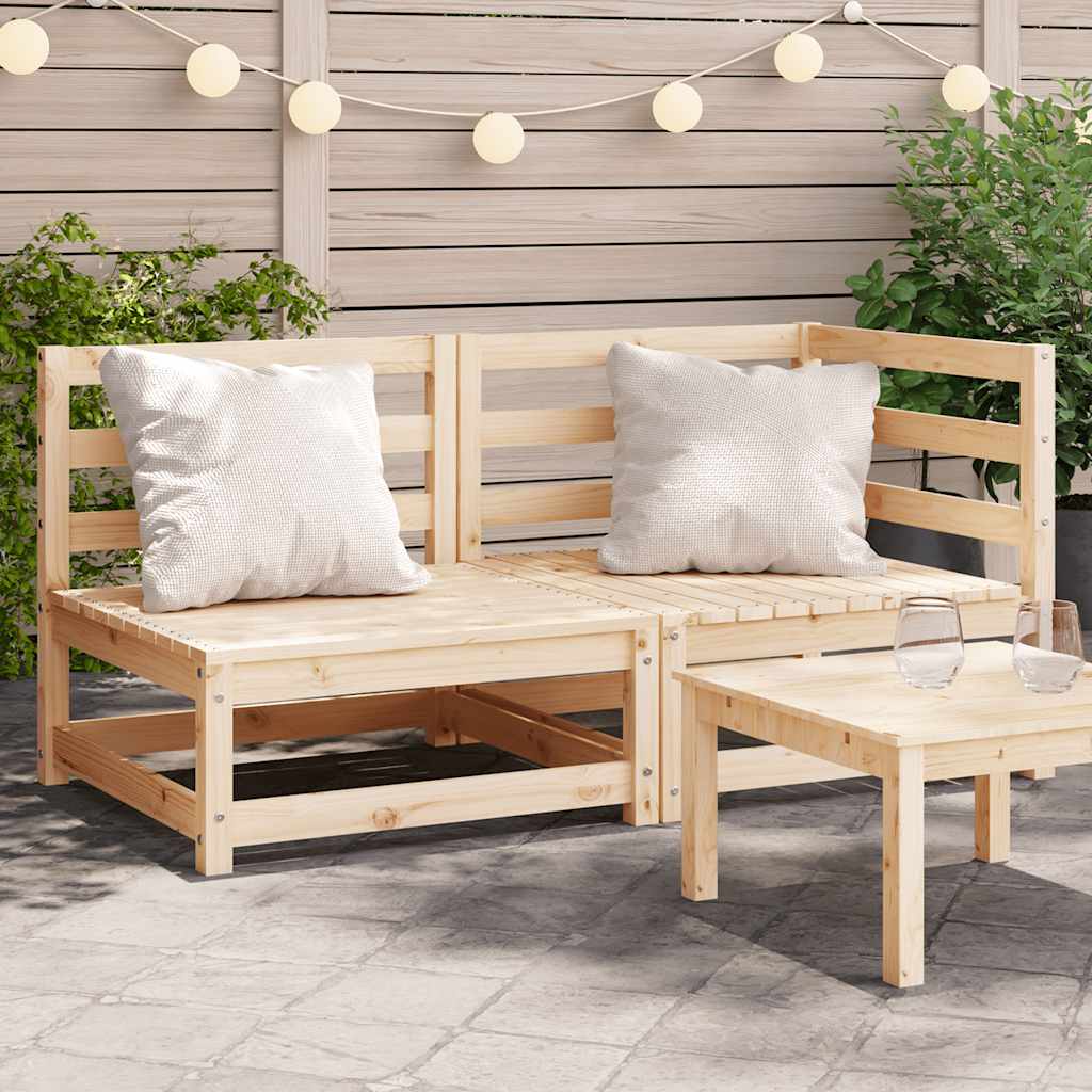 Gartensofa 2-Sitzer Massivholz Kiefer