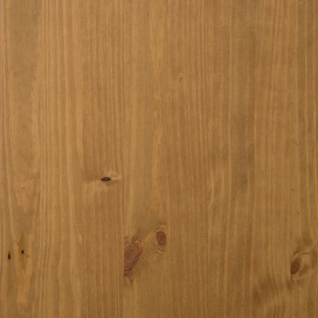 TV-Schrank mit Glastür FLAM 158x40x50 cm Massivholz Kiefer