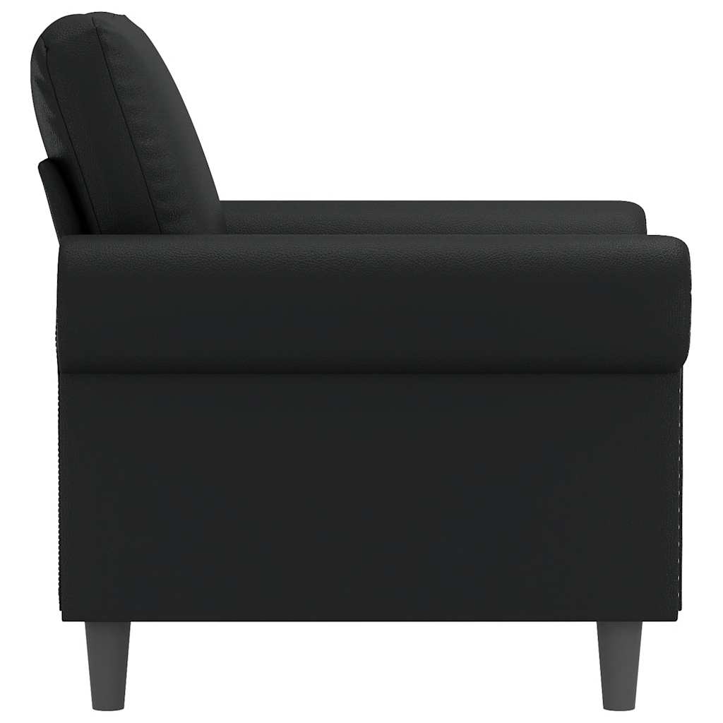 Sessel Schwarz 60 cm Kunstleder