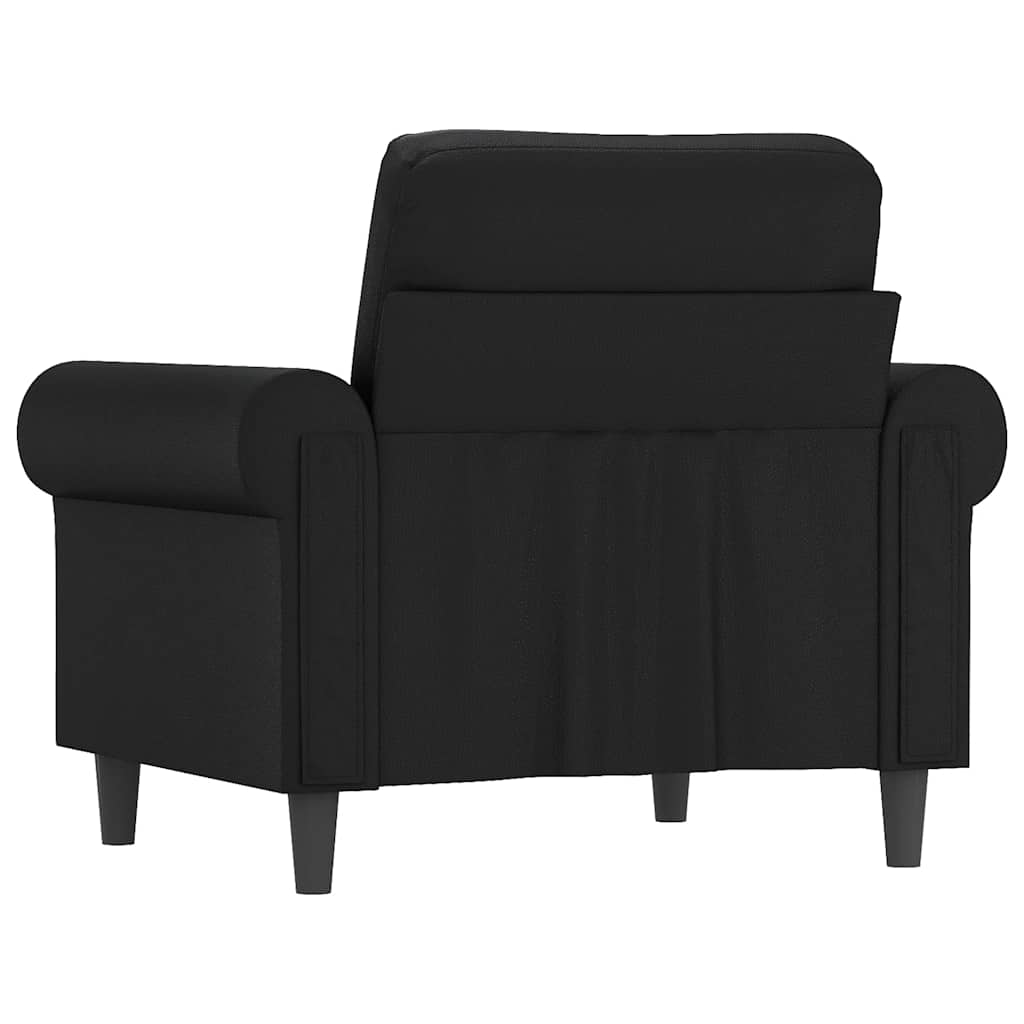 Sessel Schwarz 60 cm Kunstleder