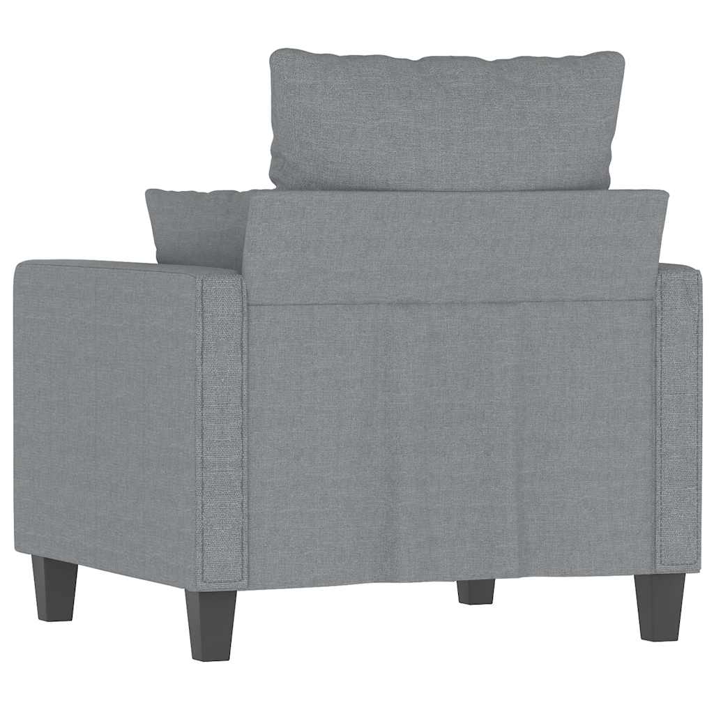 2-Sitzer-Sofa Grau 140 cm Kunstleder