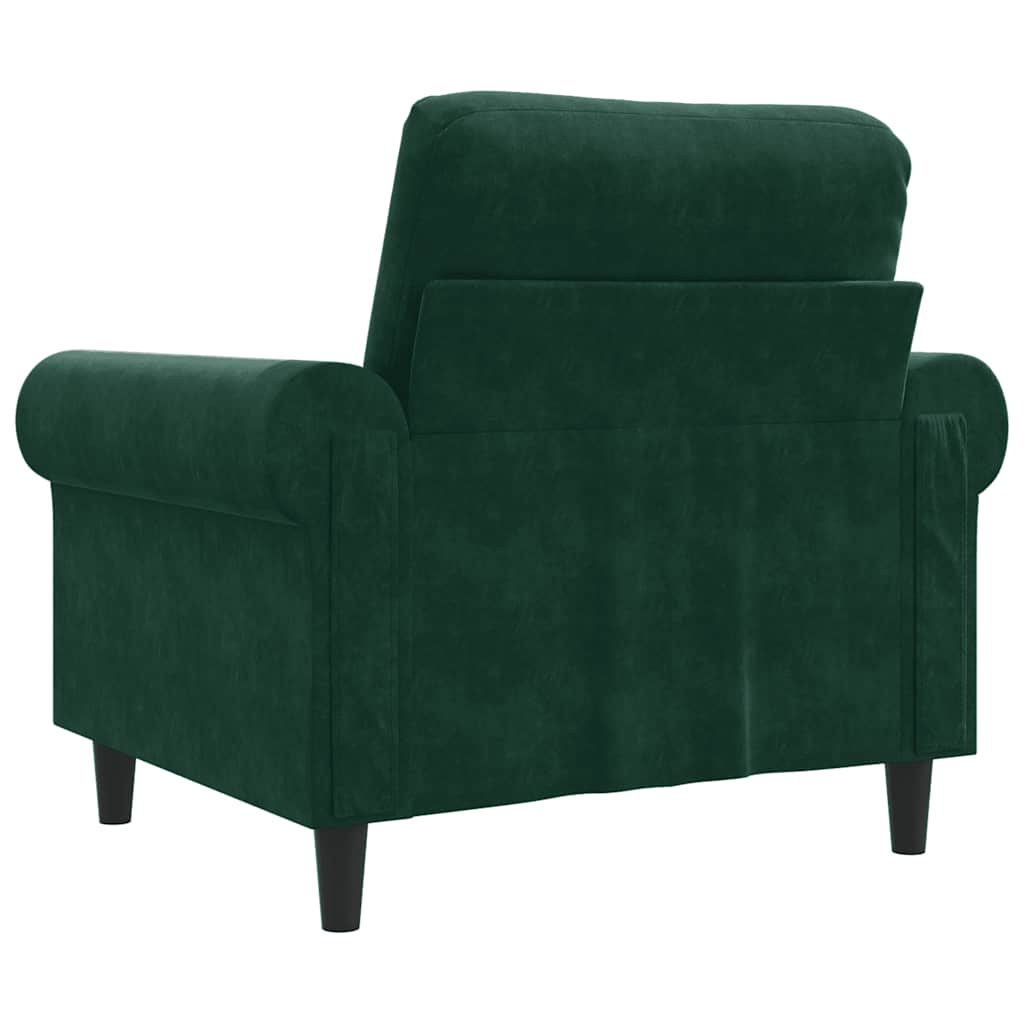 Sessel Dunkelgrün 60 cm Samt