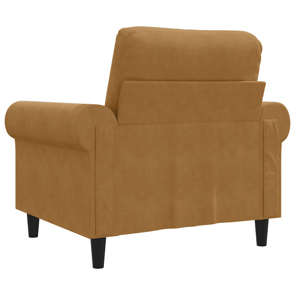 Sessel Braun 60 cm Samt