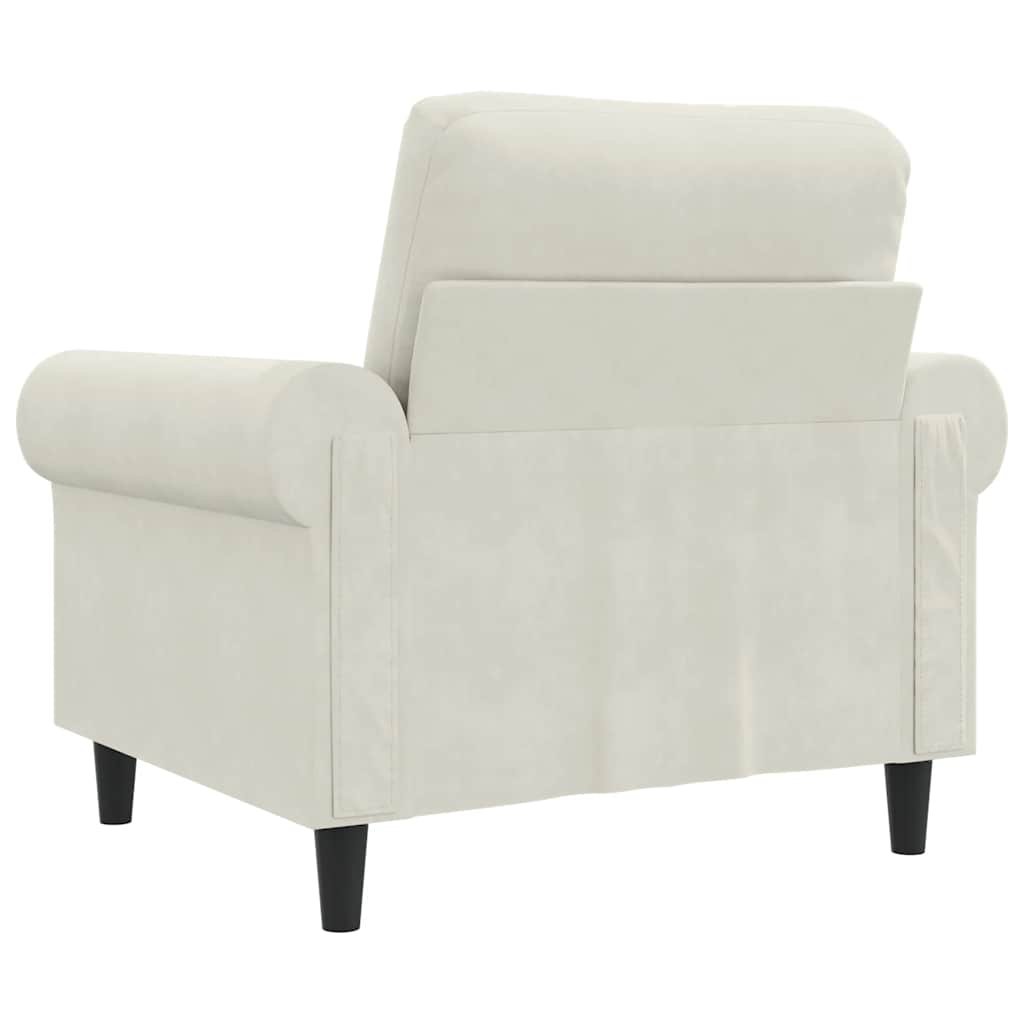 Sessel Creme 60 cm Samt