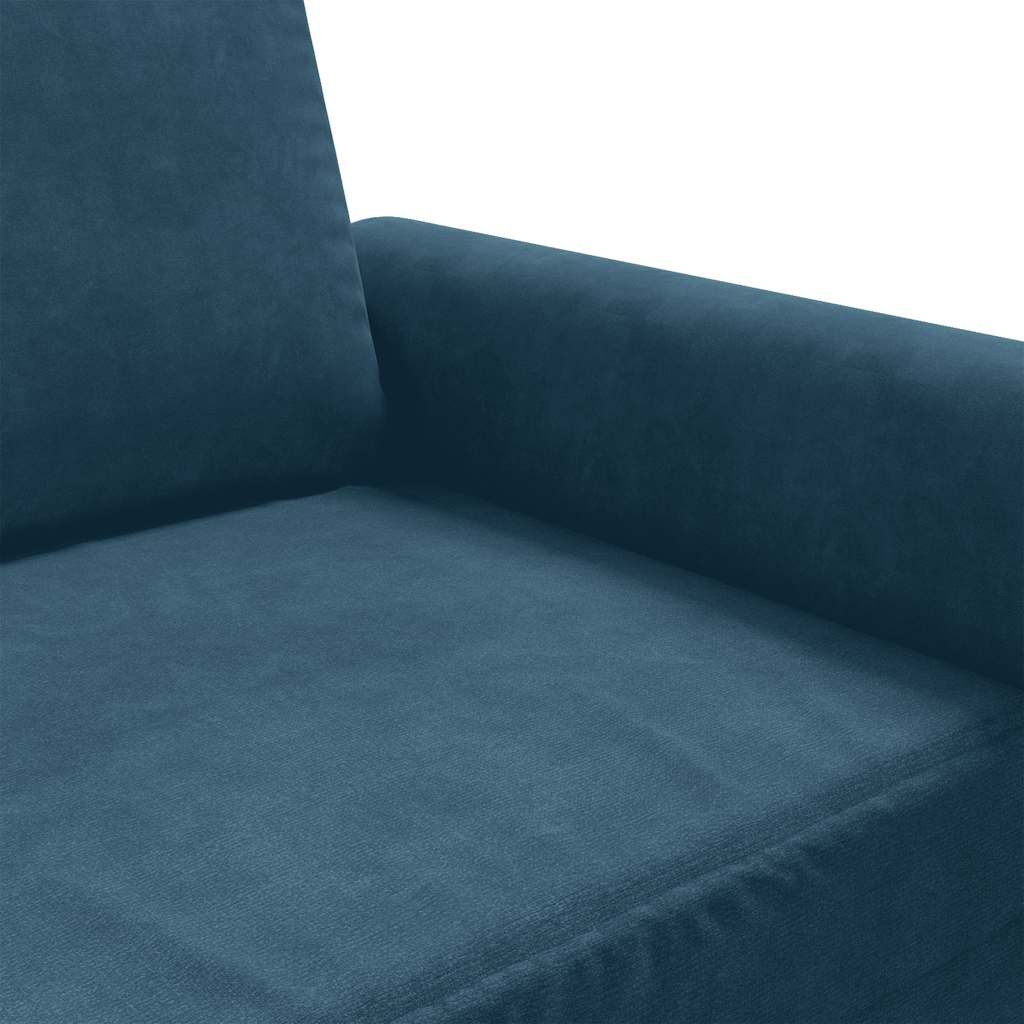 Sessel Blau 60 cm Samt