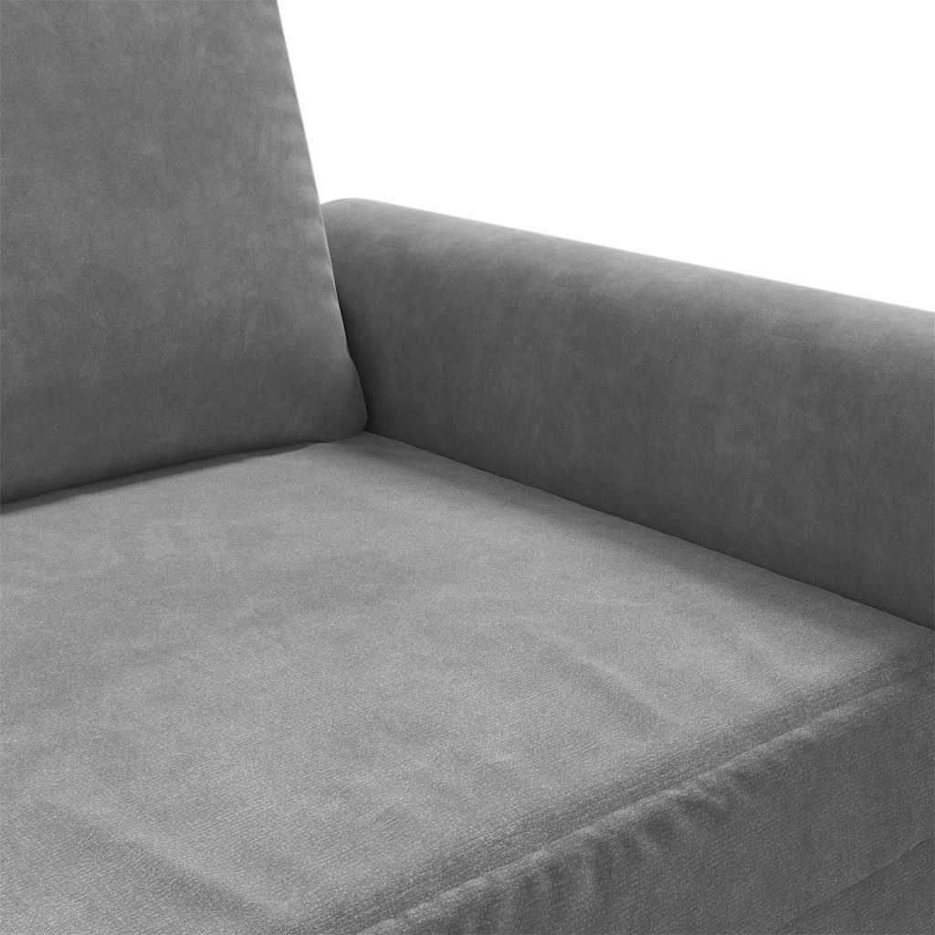 2-Sitzer-Sofa Dunkelgrau 120 cm Samt