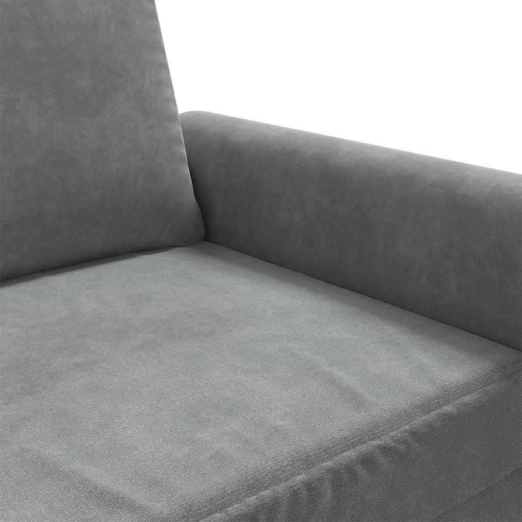 3-Sitzer-Sofa Dunkelgrau 180 cm Samt