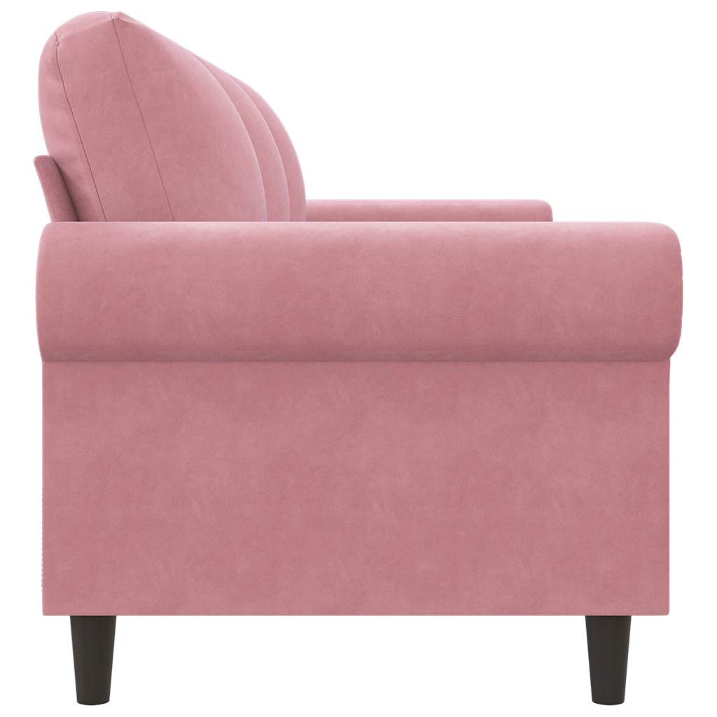 3-Sitzer-Sofa Rosa 180 cm Samt