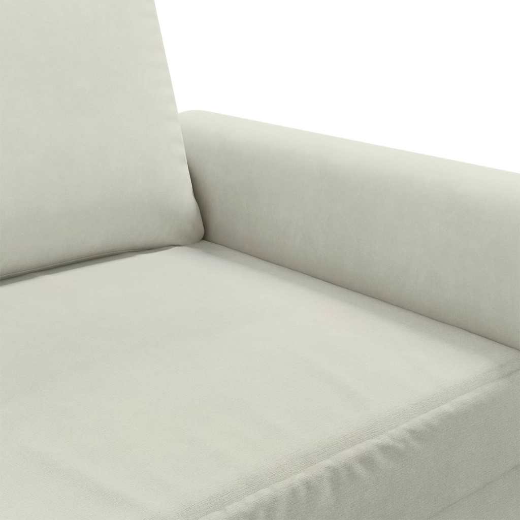 3-Sitzer-Sofa Creme 180 cm Samt