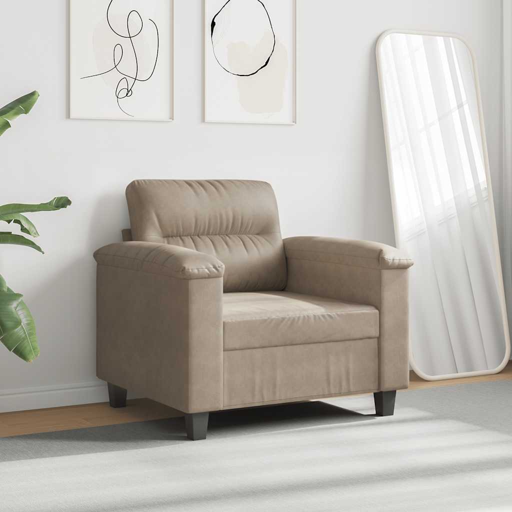 Sessel Taupe 60 cm Mikrofasergewebe