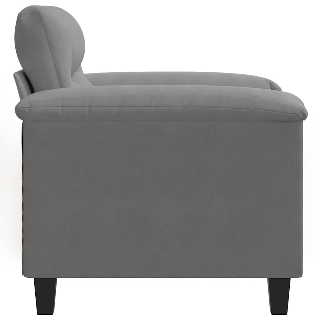 Sessel Dunkelgrau 60 cm Mikrofasergewebe