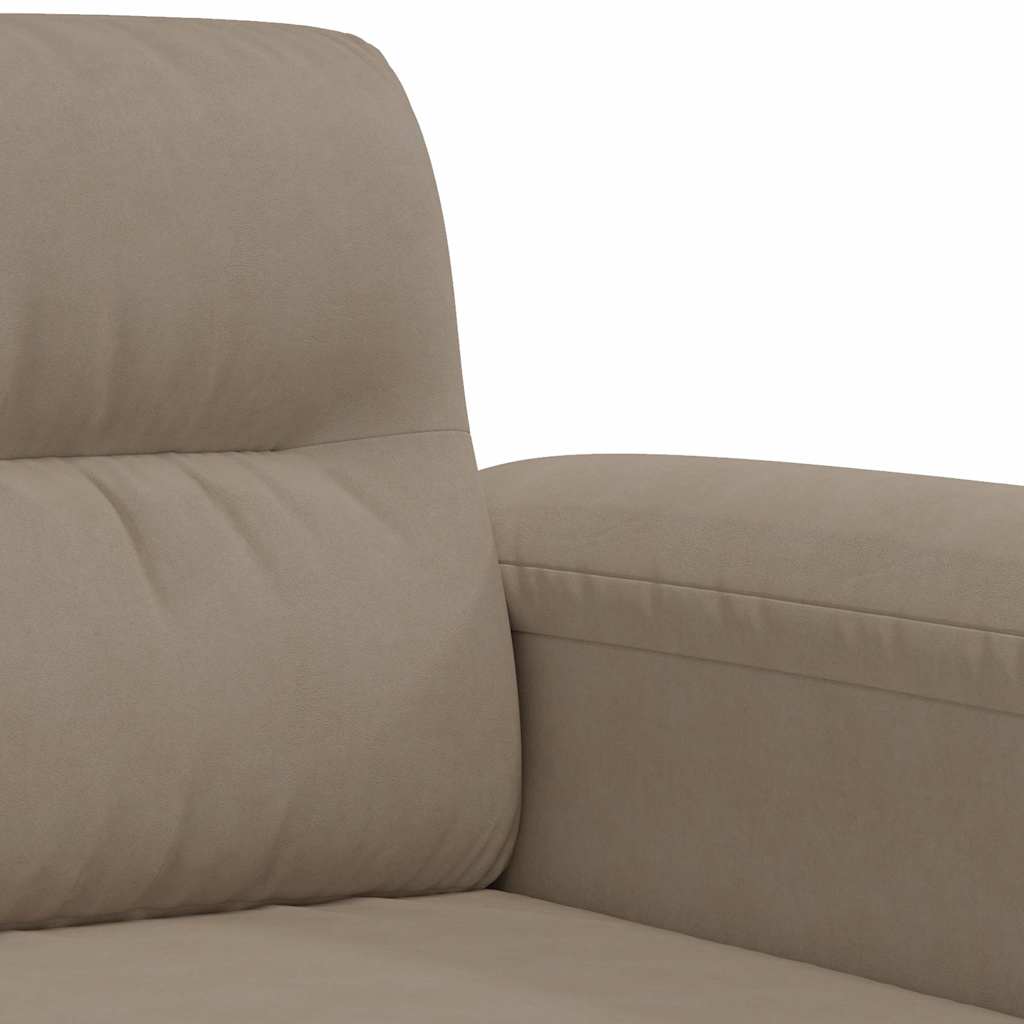 3-Sitzer-Sofa Taupe 180 cm Mikrofasergewebe