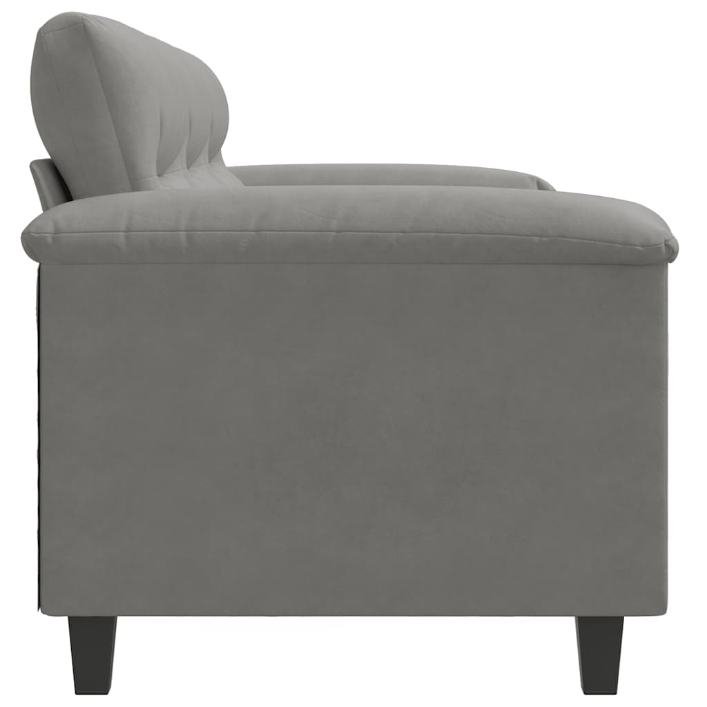 3-Sitzer-Sofa Dunkelgrau 180 cm Mikrofasergewebe