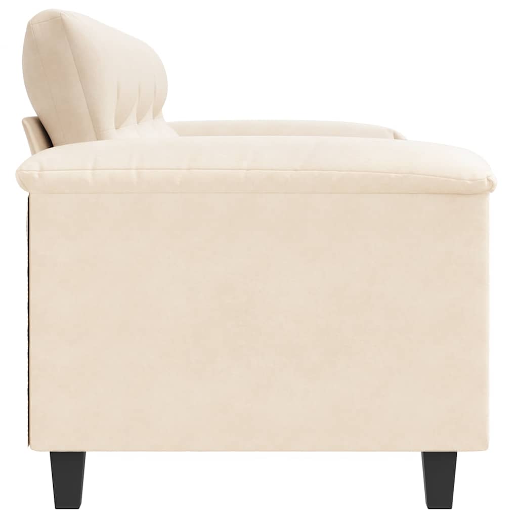 3-Sitzer-Sofa Beige 180 cm Mikrofasergewebe
