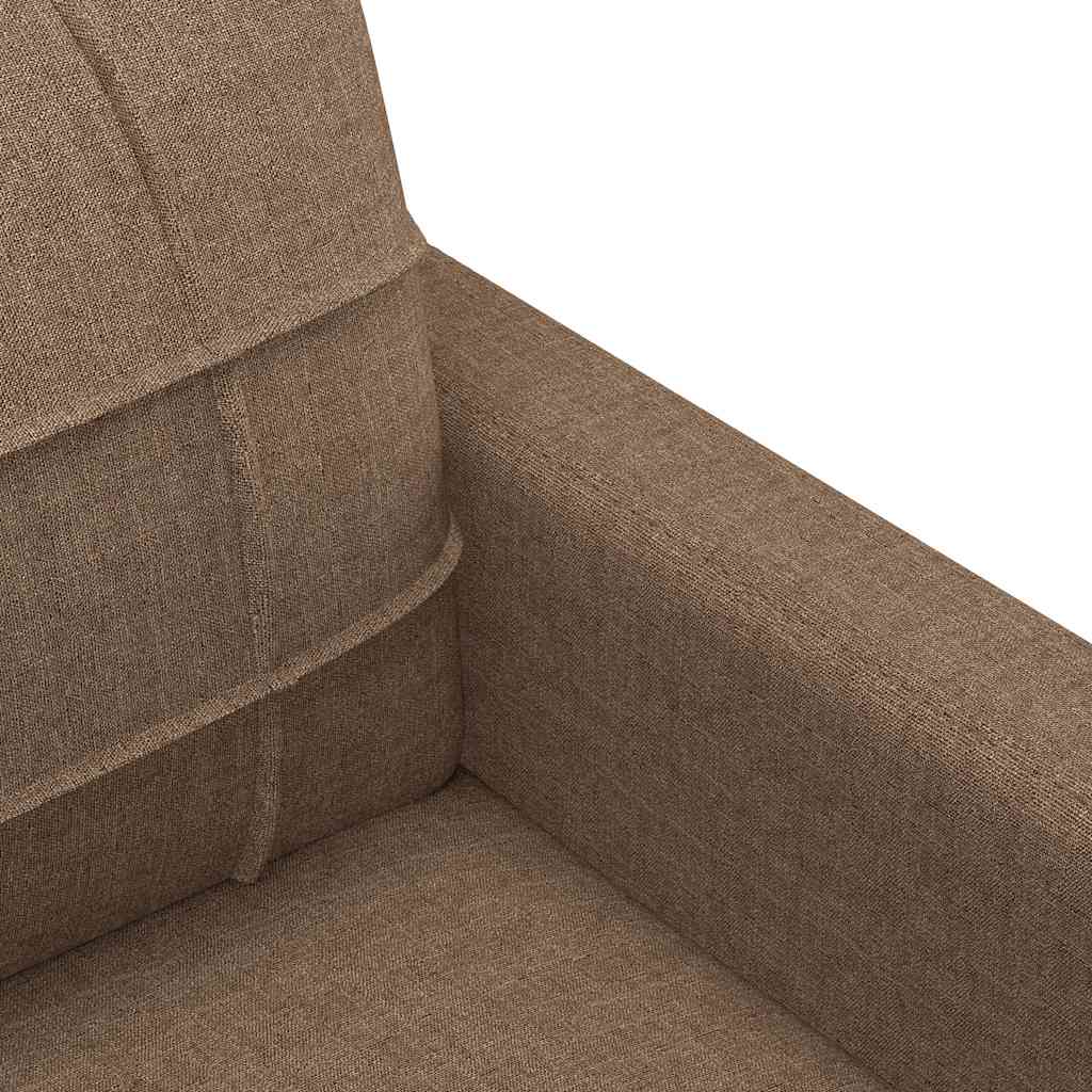 2-Sitzer-Sofa Braun 120 cm Stoff