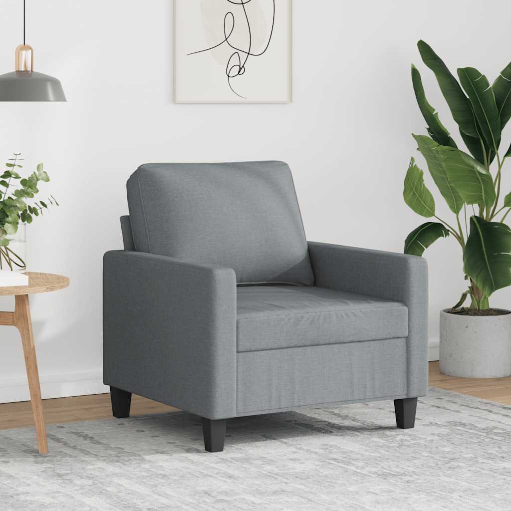 Sofasessel Hellgrau 60 cm Stoff
