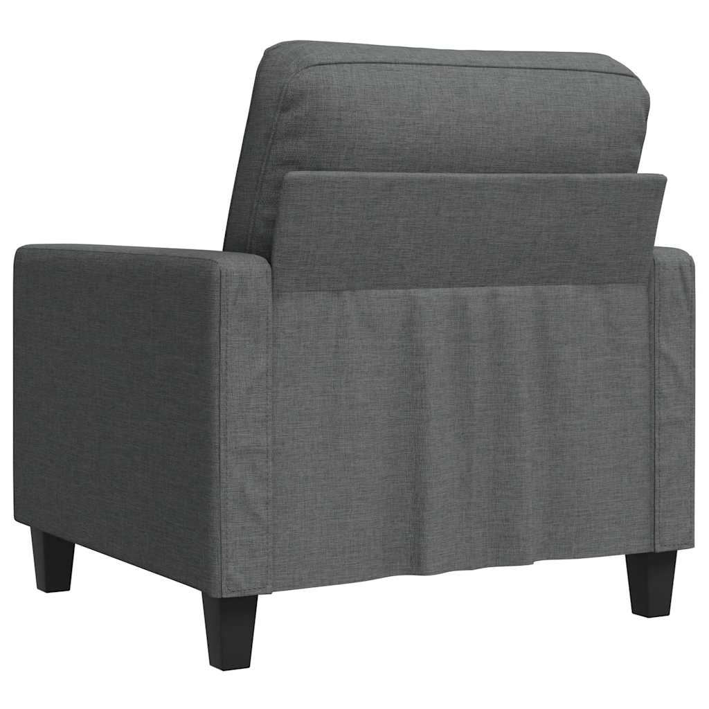 Sofasessel Dunkelgrau 60 cm Stoff