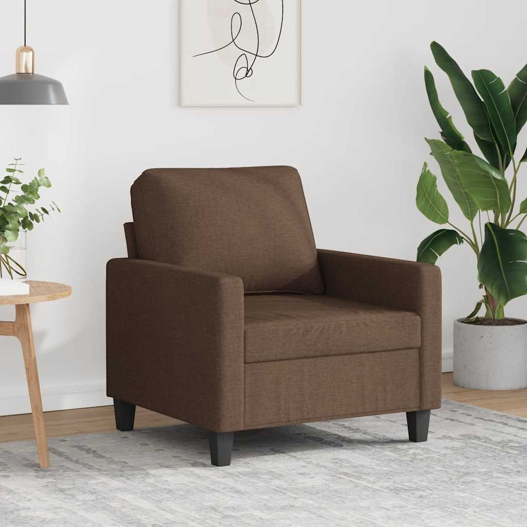 Sessel Braun 60 cm Stoff