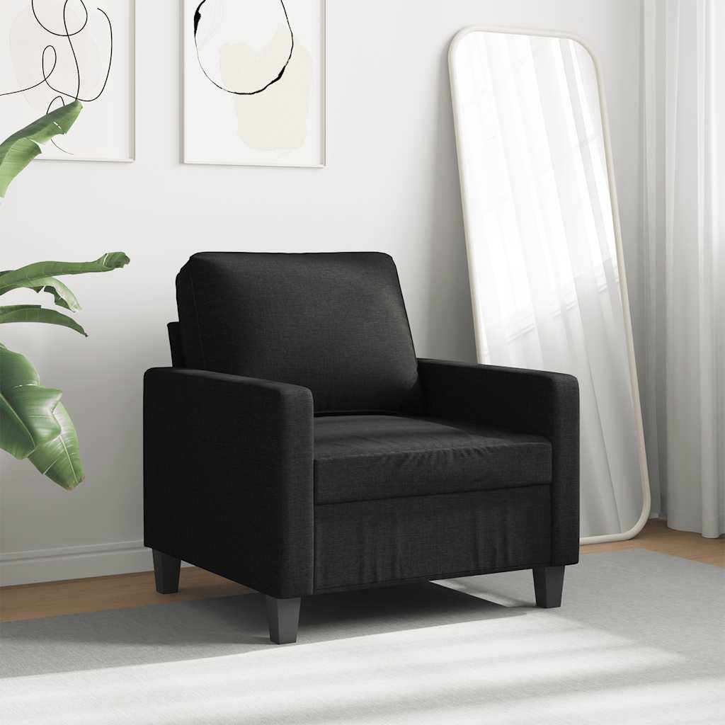 Sessel Schwarz 60 cm Stoff