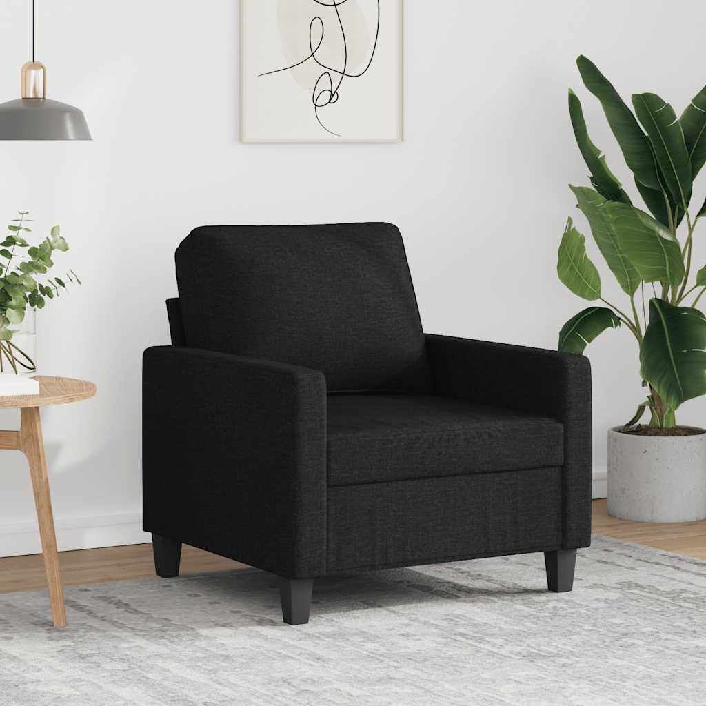 Sessel Schwarz 60 cm Stoff