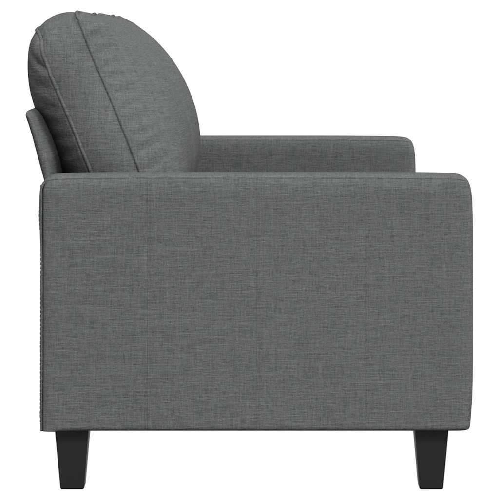 2-Sitzer-Sofa Dunkelgrau 120 cm Stoff