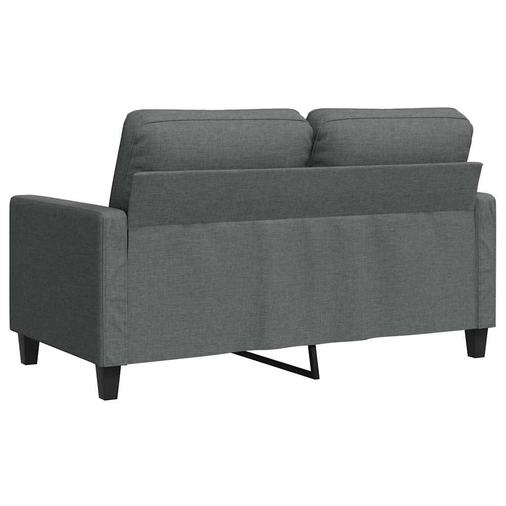 2-Sitzer-Sofa Dunkelgrau 120 cm Stoff